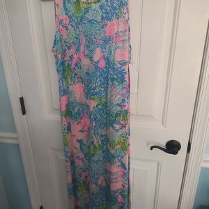 Lilly Pulitzer Pink and Blue Patterned Dress